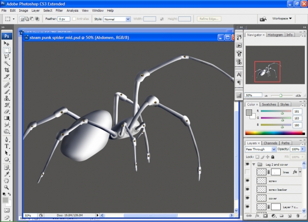 Creation of Brass Gear Spider: Step 14